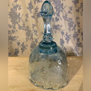 VTG Blue Fenton Bell Honoring Historic Brumback Library in Van Wert Ohio Marked